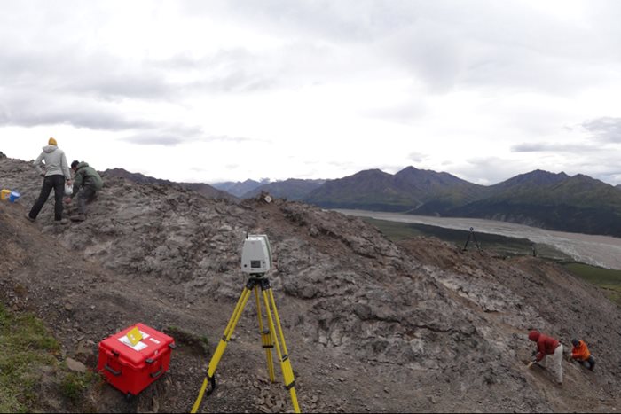 Fotografia di uno scavo paleontologico