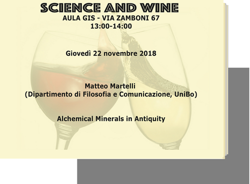 Alchemical Minerals in Antiquity - Matteo Martelli (Dipartimento di Filosofia e Comunicazione, UniBo)